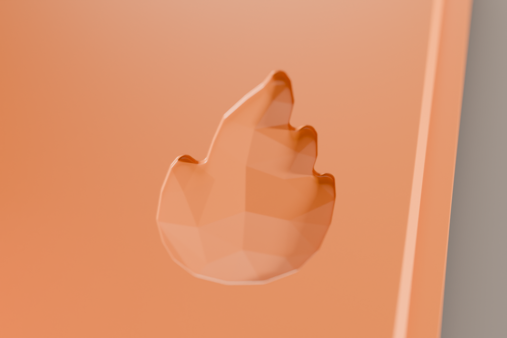 Close-up of the recessed faceted Ember & Layer flame on the M12 Tool Post