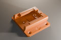 Ember & Layer PowerDock Rev E in copper PLA with the recessed faceted Ember & Layer flame